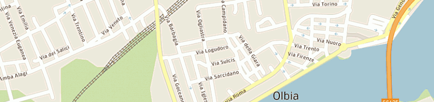 Mappa della impresa centro sardegna gas a OLBIA