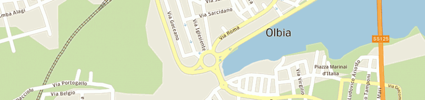Mappa della impresa topline sas di porcu morena e c a OLBIA