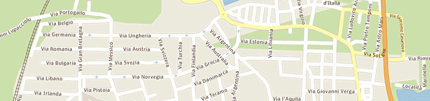 Mappa della impresa allufer 2006 srl a OLBIA