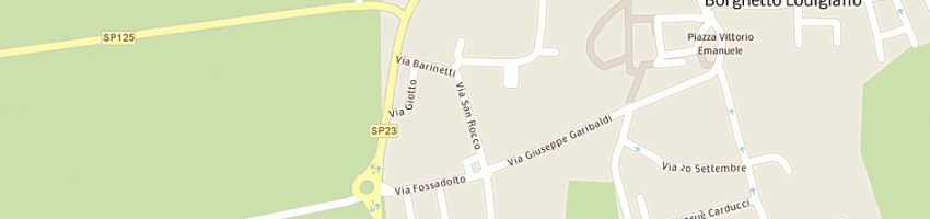 Mappa della impresa bar trattoria l'angelo di locatelli antonella snc a BORGHETTO LODIGIANO