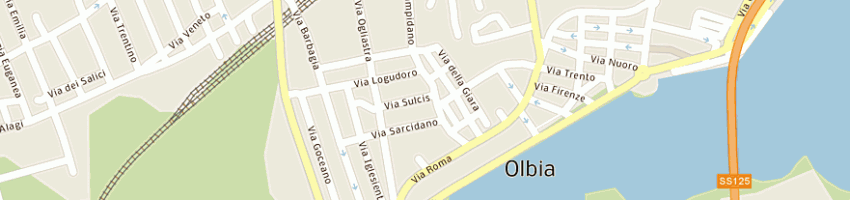 Mappa della impresa universita' della terza eta a OLBIA