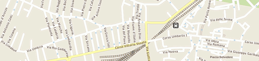 Mappa della impresa pedoni piero a SASSARI