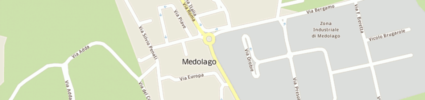 Mappa della impresa comall - pesavento srl a MEDOLAGO