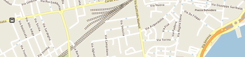 Mappa della impresa asilo nido comunale a OLBIA