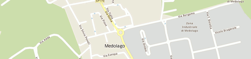 Mappa della impresa trasporti zizzi di zizzi ivan e c (snc) a MEDOLAGO