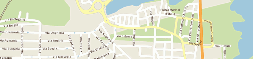 Mappa della impresa hair land snc di fumu natalina a OLBIA