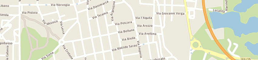 Mappa della impresa pira gomme di angelo mario e salvatore pira snc a OLBIA