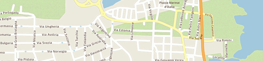 Mappa della impresa acqua service di alberto degortes a OLBIA