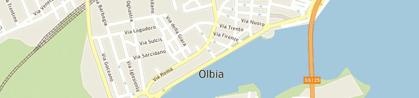 Mappa della impresa centro musica 2 srl a OLBIA