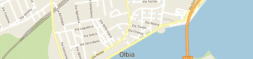 Mappa della impresa palitta paola a OLBIA