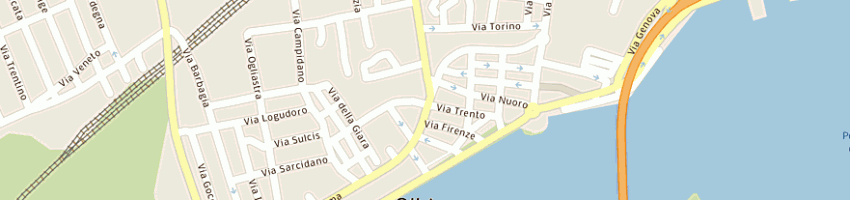 Mappa della impresa aeffe srl a OLBIA