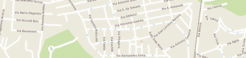 Mappa della impresa carta mario a OLBIA
