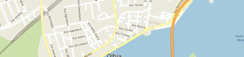 Mappa della impresa piro silverio a OLBIA