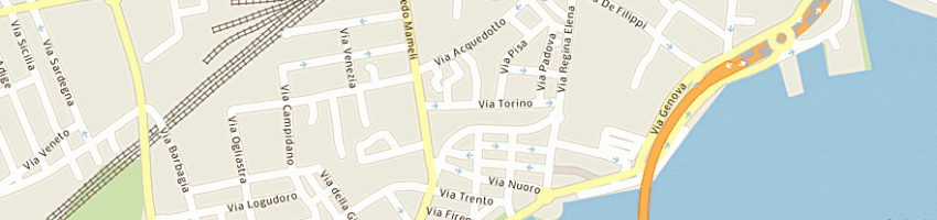 Mappa della impresa geco 2000 psc rl a OLBIA