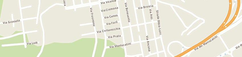 Mappa della impresa tollis patrizia a OLBIA