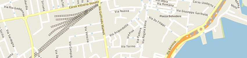 Mappa della impresa mian muhammad a OLBIA