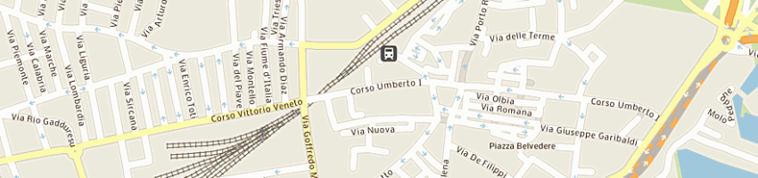 Mappa della impresa benati luigi a OLBIA