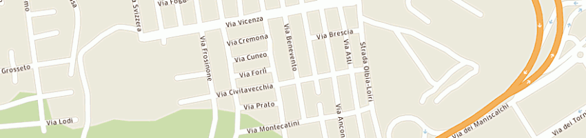 Mappa della impresa muzzu sergio a OLBIA