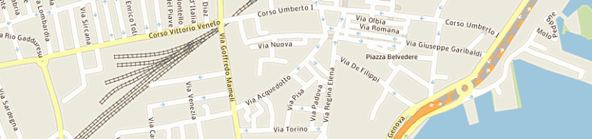 Mappa della impresa juicy surf sas di campus giancarlo e c a OLBIA
