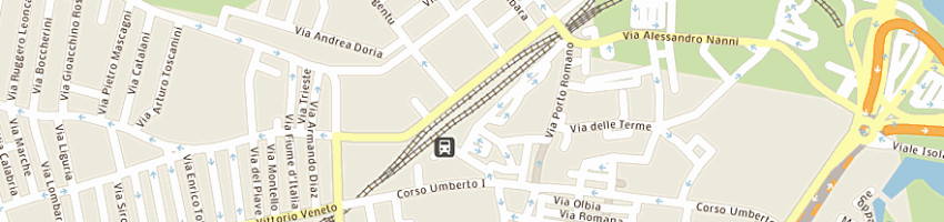 Mappa della impresa calcestruzzi dau srl a OLBIA