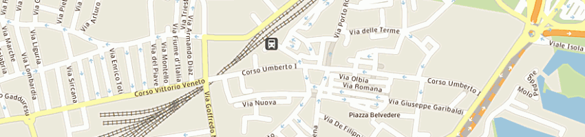 Mappa della impresa max e co a OLBIA