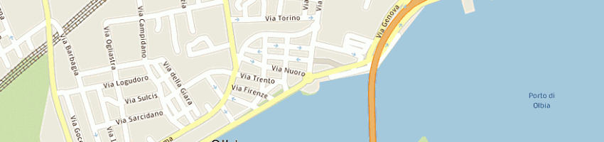 Mappa della impresa sperry srl a OLBIA
