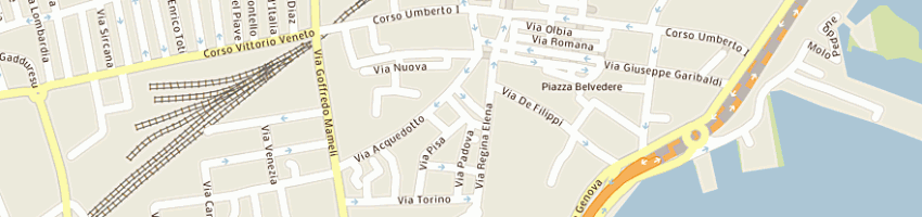 Mappa della impresa beerland pub a OLBIA