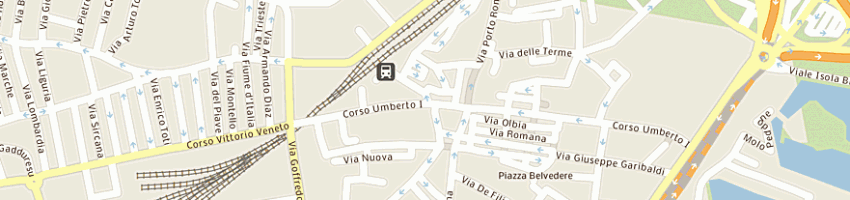 Mappa della impresa sugherificio peppino puliga srl a OLBIA