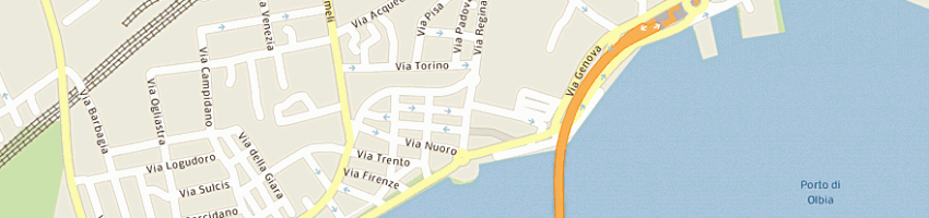 Mappa della impresa sini marco i viaggi di litta a OLBIA