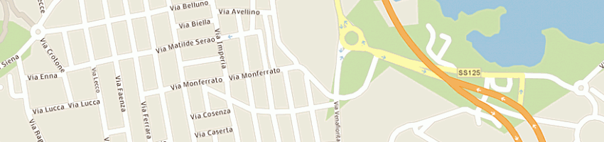 Mappa della impresa autoservizi eurosar sas a OLBIA