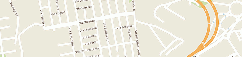 Mappa della impresa navarra neon di navarra maurizio a OLBIA