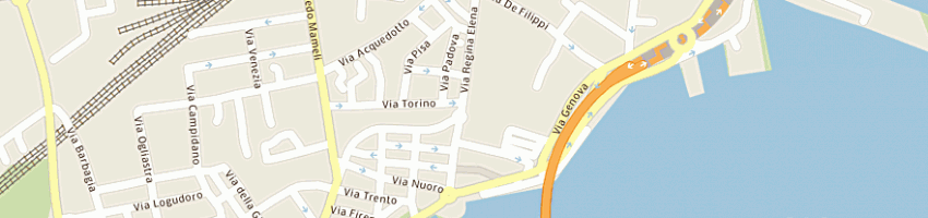 Mappa della impresa rita profumerie srl a OLBIA