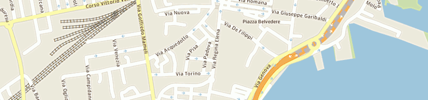Mappa della impresa calcina office sas a OLBIA