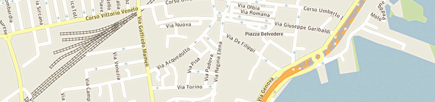 Mappa della impresa mail boxes etc di cienne sas a OLBIA
