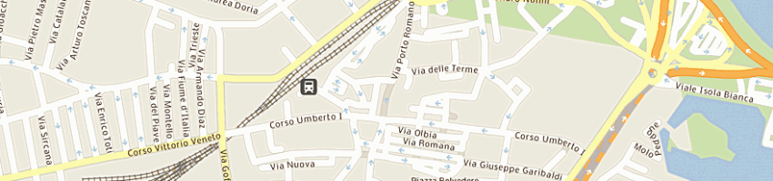 Mappa della impresa idea commercio di nieddu marcella a OLBIA