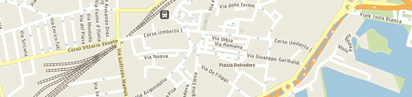 Mappa della impresa compagnia barracellare comunale a OLBIA