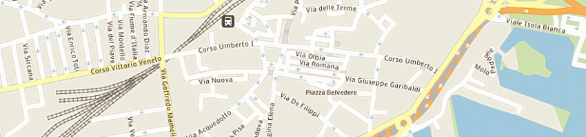 Mappa della impresa albergo terranova a OLBIA