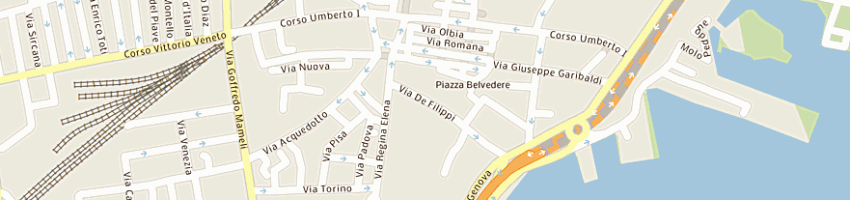 Mappa della impresa gennai gino di a e b brunazzo (snc) a OLBIA