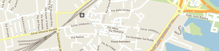 Mappa della impresa arianna srl a OLBIA