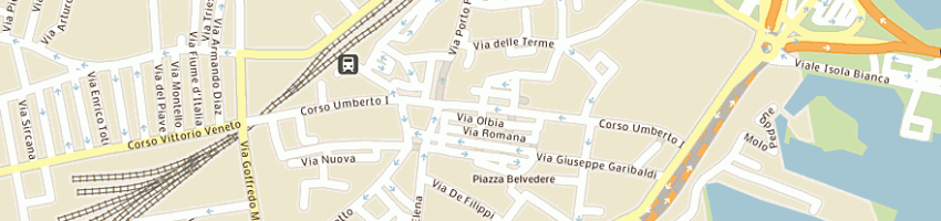 Mappa della impresa profumerie cucciari snc di cucciari giulio e c a OLBIA
