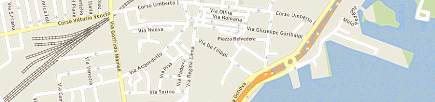 Mappa della impresa cossu donatella anna maria a OLBIA