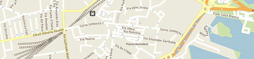 Mappa della impresa pinna tonina a OLBIA