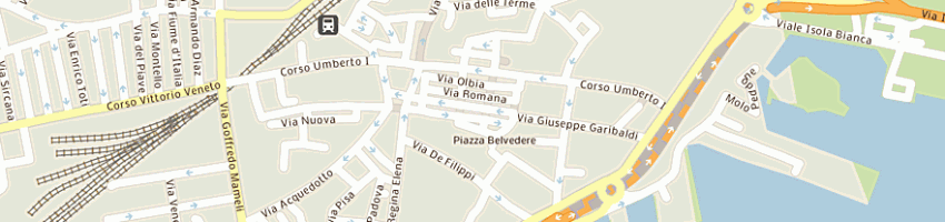 Mappa della impresa coniv srl a OLBIA
