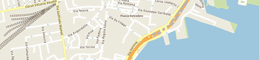 Mappa della impresa congrfiglie della carita' a OLBIA