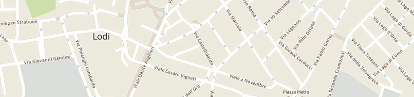 Mappa della impresa zeni alberto a LODI