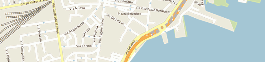 Mappa della impresa albergo hotel de plam a OLBIA