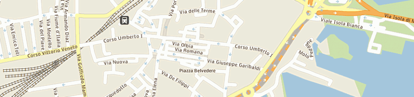 Mappa della impresa calcestruzzi dau (srl) a OLBIA