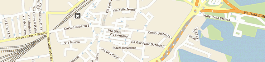 Mappa della impresa russano anna maria serena a OLBIA