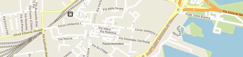 Mappa della impresa tessildomus srl a OLBIA