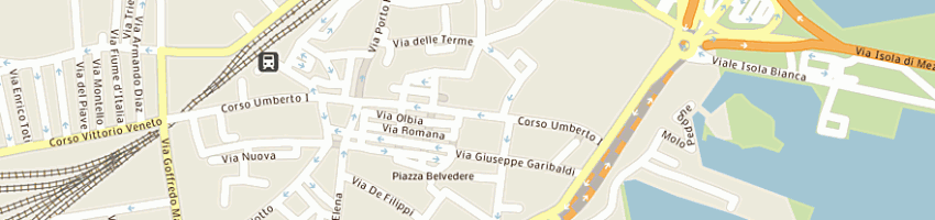 Mappa della impresa venus 001 spa a OLBIA